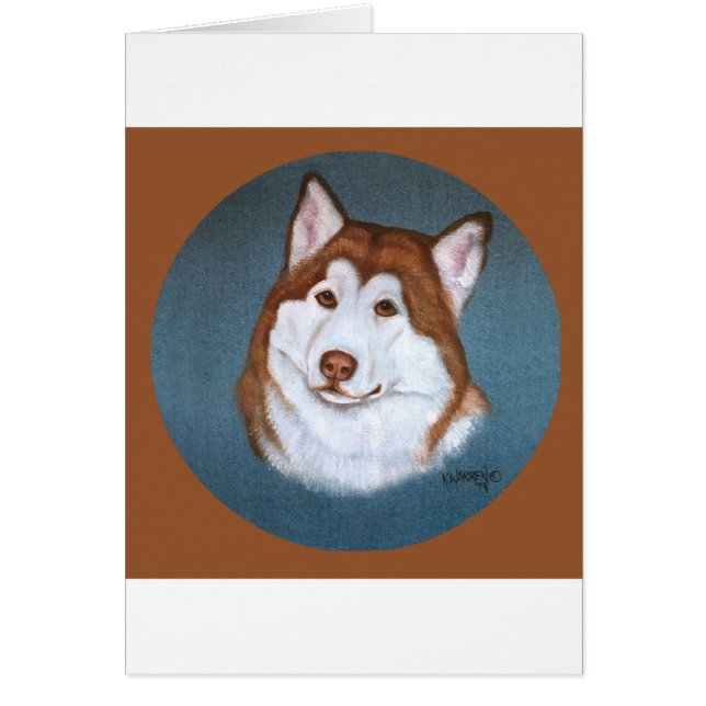 Diseño rojo del Malamute de Alaska (Frente)