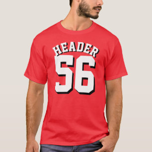 Diseño rojo y blanco del jersey de los deportes d