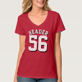 Diseño rojo y blanco del jersey de los deportes de