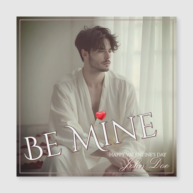Diseño romántico de San Valentín Sé Mío (Anverso)