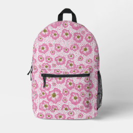 Diseño Rosa salvaje en mochila