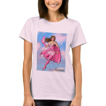 Diseño rosado 6 de la camiseta del cruzado