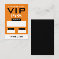 Diseño sencillo, tarjetas VIP