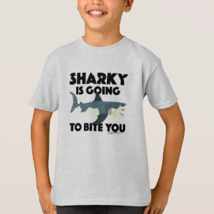 Diseño Sharky te va a morder - Playera básica para