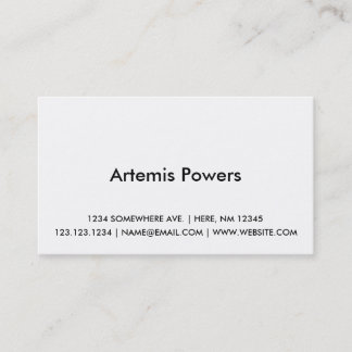 Diseño simple de la tarjeta de visita del frente