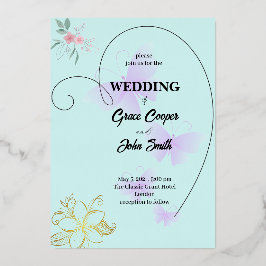 Diseño simple de tarjetas boda