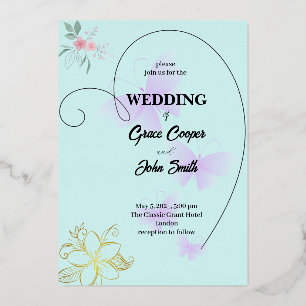 Diseño simple de tarjetas boda