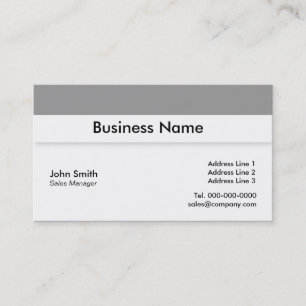 Diseño simple de tarjetas de visita