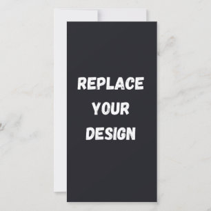 Diseño simple negro personalizado Agregar foto o t