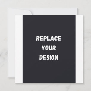 Diseño simple negro personalizado Agregar foto o t