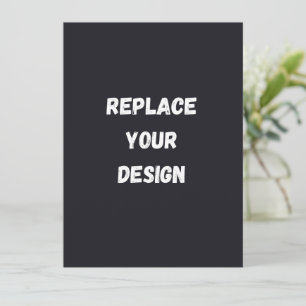 Diseño simple negro personalizado Agregar foto o t