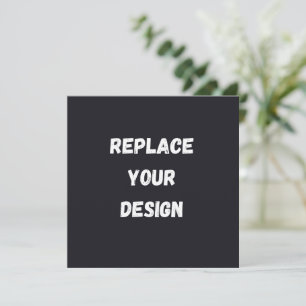 Diseño simple negro personalizado Agregar foto o t