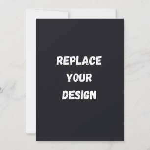 Diseño simple negro personalizado Agregar foto o t