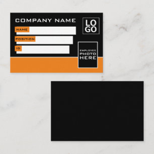 Diseño simple, tarjetas de identificación de fotos
