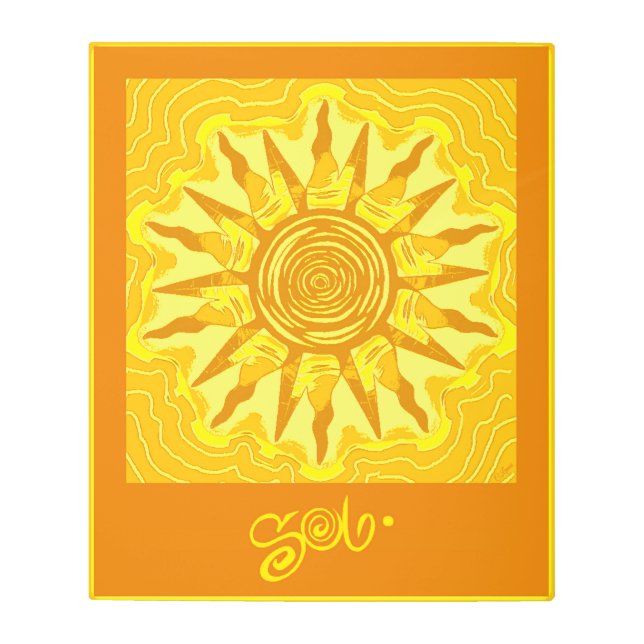 Diseño "SOL" Arte metálico. (Anverso)