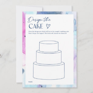 Diseño Soñado de la Tarta Tarjeta de Juego de Fies