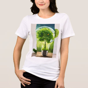 Diseño sostenible de camisetas de consejos ecológi