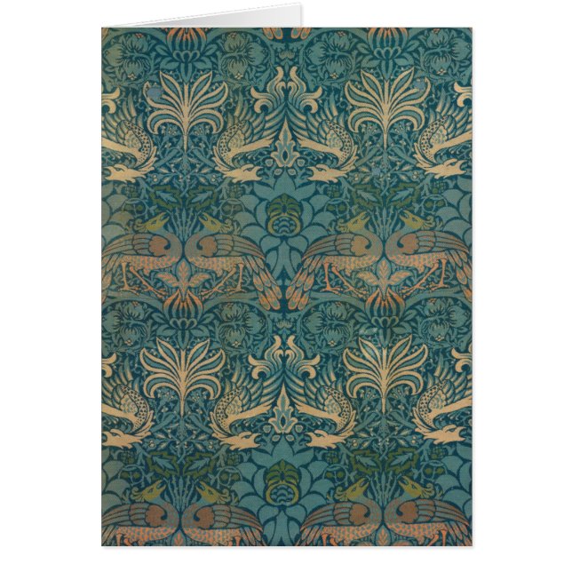 Diseño textil William Morris Peacock y Dragon (Frente)