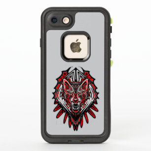 Diseño Totémico Tribal Haida de Lobo