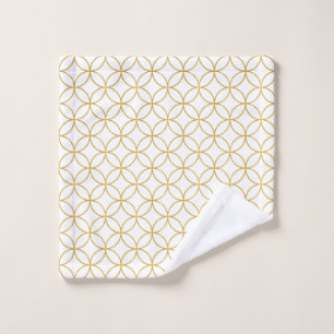 Diseño tradicional japonés2 -SHIPPO- blanco y oro