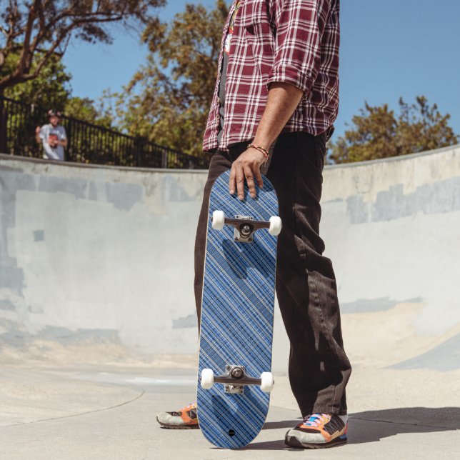 Diseño trenzado en Skateboard Blue HAMbWG (Exterior 2)