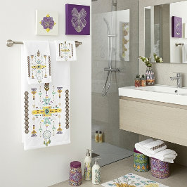 Diseño tribal amarillo y verde