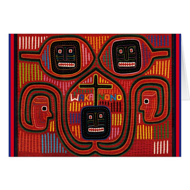 Diseño tribal de Cuna (Anverso (Horizontal))