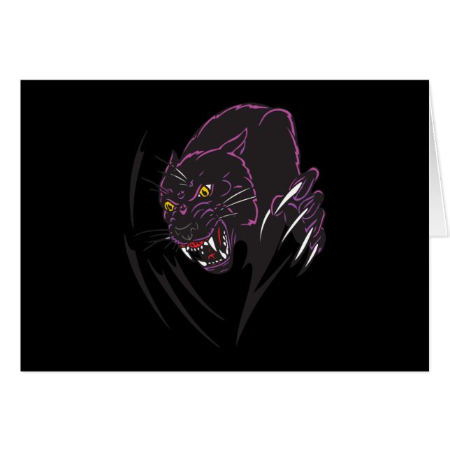 diseño tribal de pantera negra (Anverso (Horizontal))
