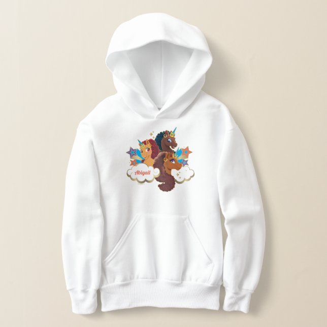 Diseño tripartito "Made of Magic" de Afro Unicorn (Distribución )