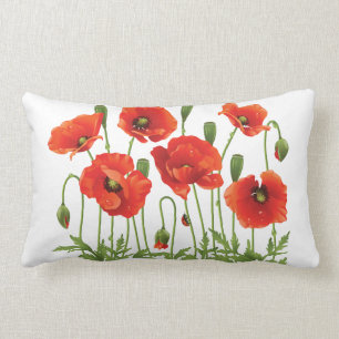 Diseño ucraniano de la almohada roja de las