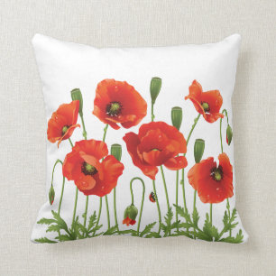 Diseño ucraniano de la almohada roja de las