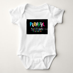 Diseño único Alphabet Baby Jersey Bodysuit