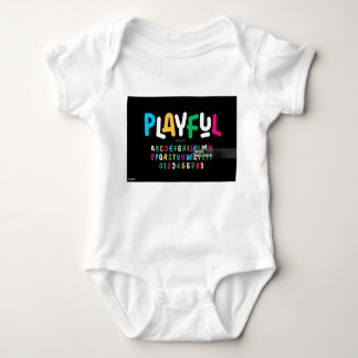 Diseño único Alphabet Baby Jersey Bodysuit