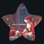 Diseño único de Merry Christmas Pegatina<br><div class="desc">Diseño único de Merry Christmas Pegatina</div>