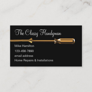 Diseño único de tarjetas de presentación de Handym