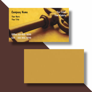 Diseño único de tarjetas de presentación de seguri