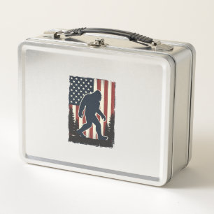 Diseño vectorial de bosque de bandera americana Bi