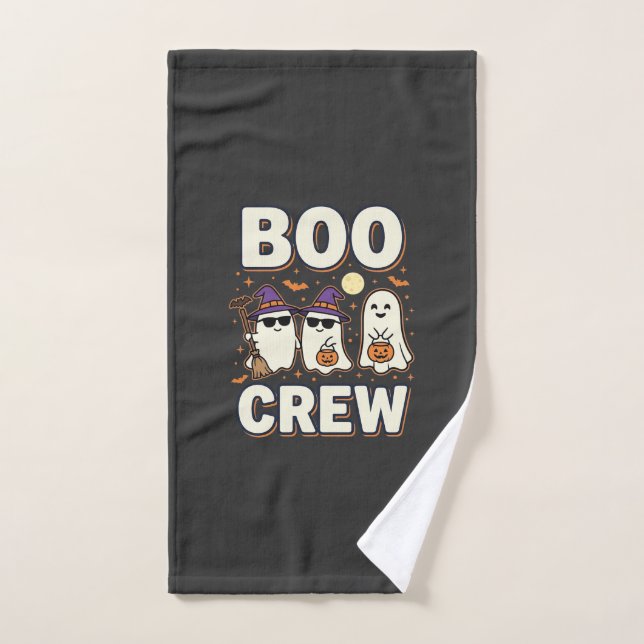 Diseño vectorial de fantasmas de Halloween de Boo  (Toalla de mano)