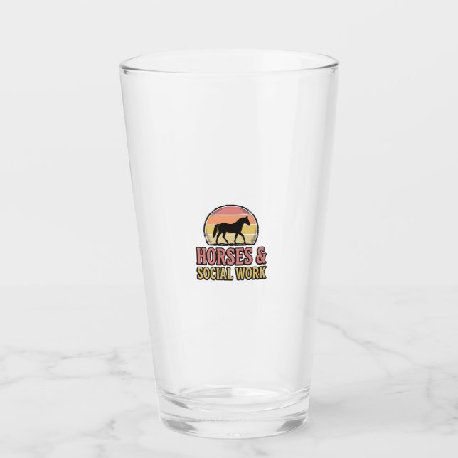 Diseño vectorial retro puesta de sol caballos y tr (Anverso)