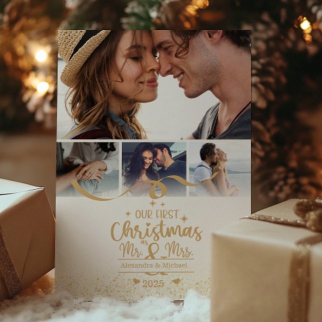 Diseño Vertical de Navidad para 4 Fotos (Subido por el creador)