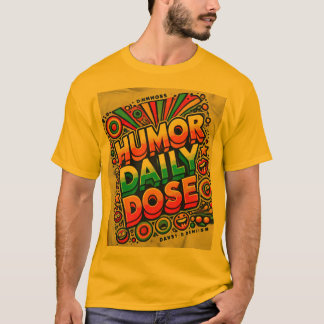 Diseño vibrante de camisetas con Humor Daily Doose