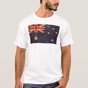Diseño Vintage de la Bandera de Australia Camiseta