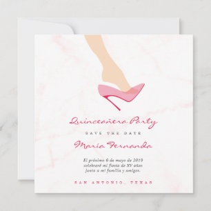 Diseño Zapato de Cristal para Fiesta Quinceañera