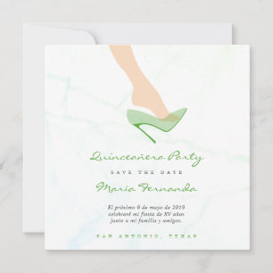 Diseño Zapato de Cristal para Fiesta Quinceañera
