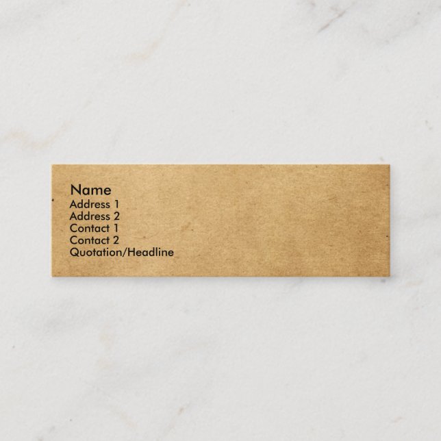 DISEÑOS ADAPTABLES DE LA TARJETA DE VISITA (Anverso)