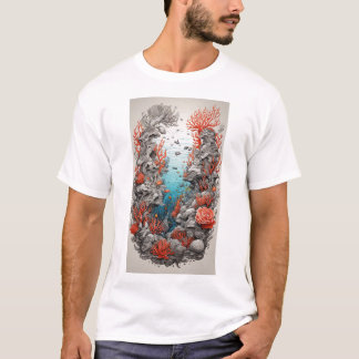 Diseños azules profundos: Colección de camisetas c