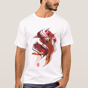 Diseños caligráficos de la camiseta