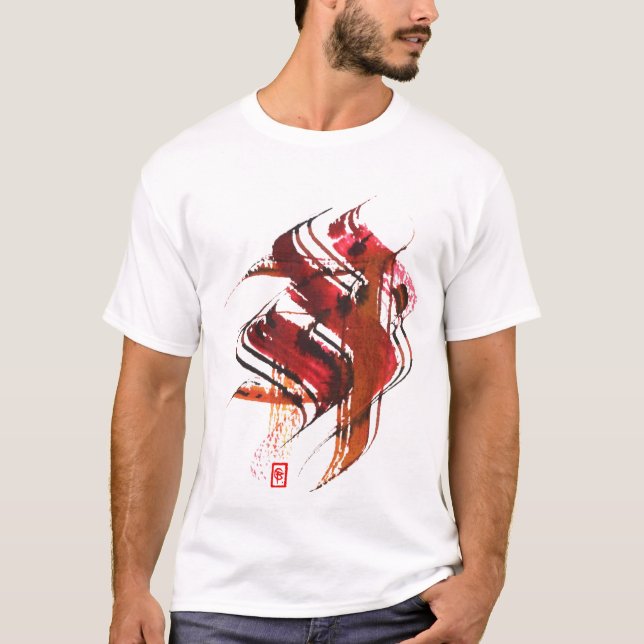 Diseños caligráficos de la camiseta (Anverso)