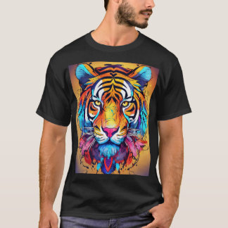 Diseños caprichosos de camisetas de tigre