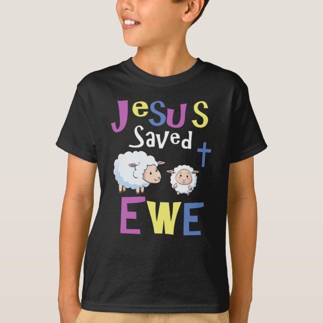 Diseños cristianos de la camiseta para los niños - (Anverso)